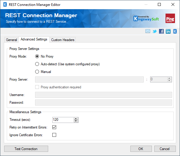 REST Connection Manager - Advanced